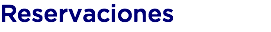 Reservaciones
